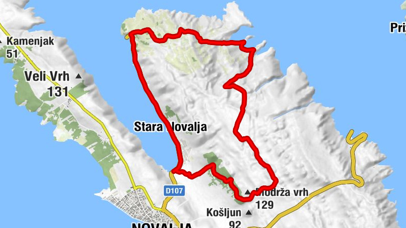 Novalja - Boškinac - Stara Novalja