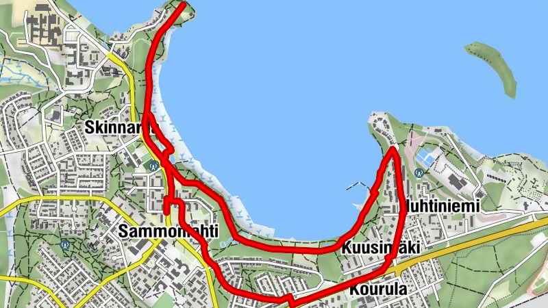 Sammonlahti - Skinnarila - Lappeenranta - Huhtiniemi