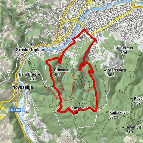 Dajak - Orlovača - Kozarevac - Osredak