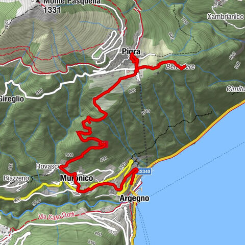 Mulattiera da Argegno a Pigra