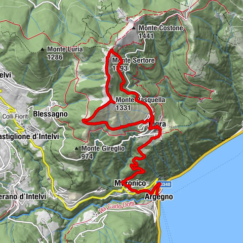 Pigra, Monte Sertore, Belvedere Pasquella, Argegno