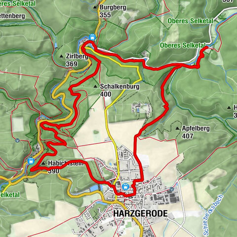 Harzgerode, Mägdesprung, Alexisbad HWN 177,195,179