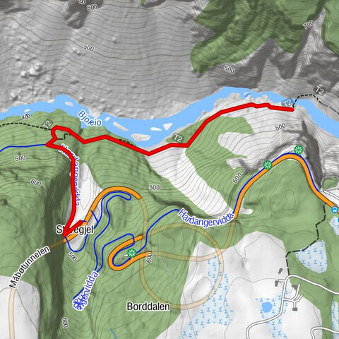 Vøringfossen von unten