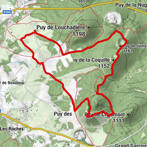Les puys de jumes, de la coquille et des gouttes