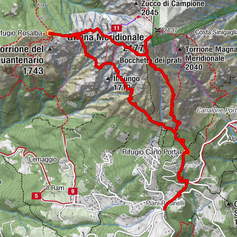 Rif. Rosalba + Grigna Merodionale