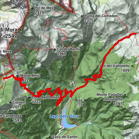 AVDB - Etapa 5: Malga Erera - Val Canzoi – Rif. Boz