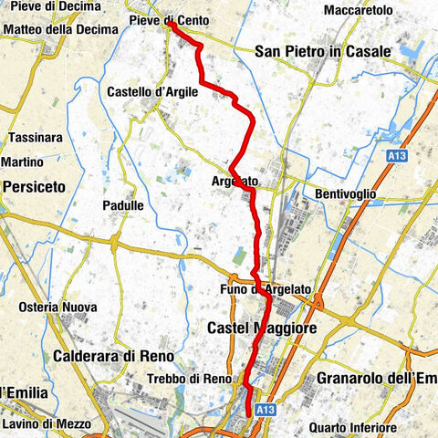 Von Pieve di Cento nach Bologna #LL2ROM_E060