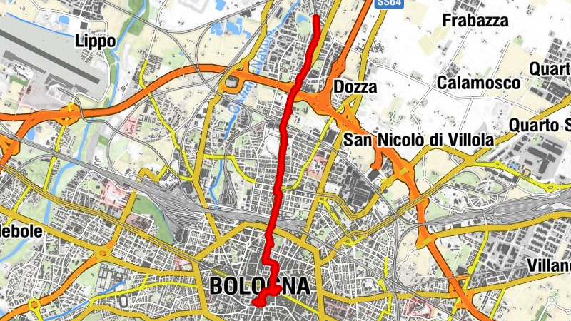 Bologna: von Corticelli in die Altstadt #LL2ROM_E061