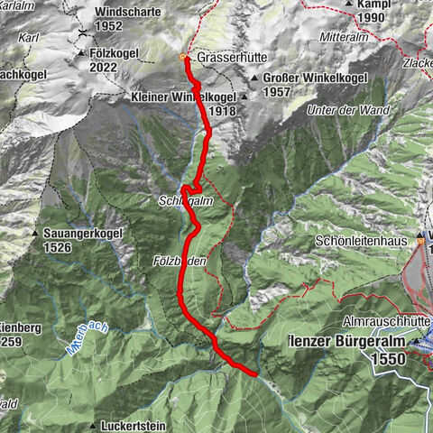 Fölzalm, 1.484 m