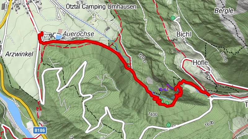 Caminata Stuibenfall - Umhausen