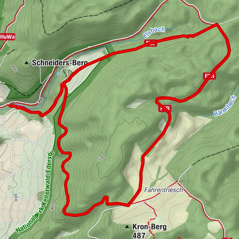 Fahrentriesch-Route - Wandern im Nationalpark Kellerwald-Edersee