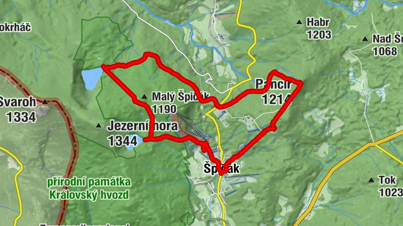 Špičák-jezera-Pancíř
