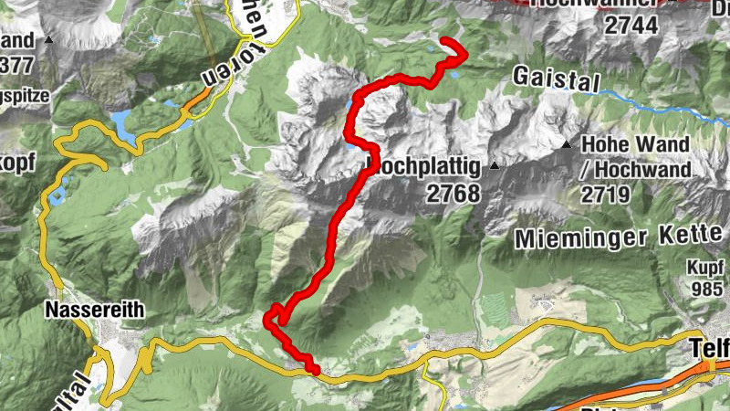 Ehrwald - Coburger Hütte - Grünsteinscharte - Obsteig