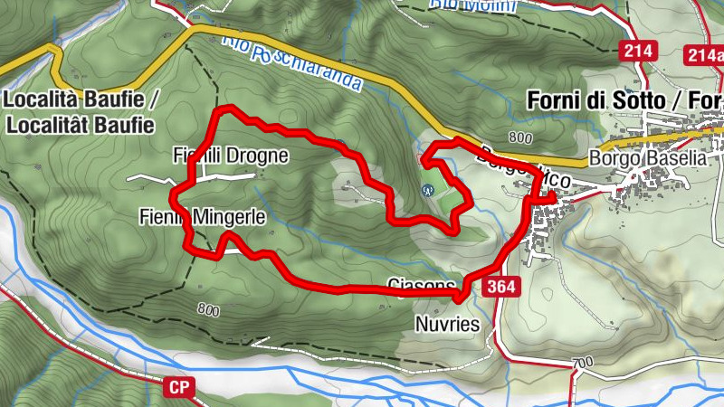 Pueblo de los gnomos - recorrido verde