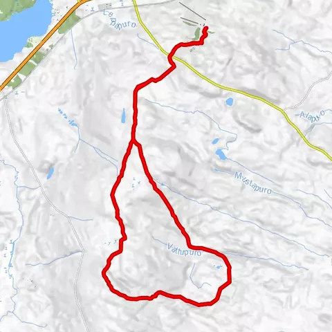 Ruta de ciclismo de montaña Saukonselkä 16 km, Ristijärvi