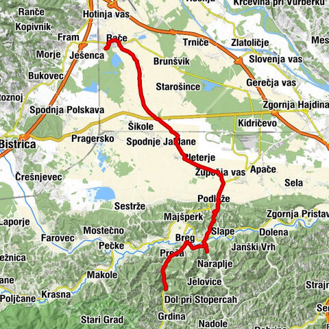 Rače- Ptujska Gora - Dolina Winettu 