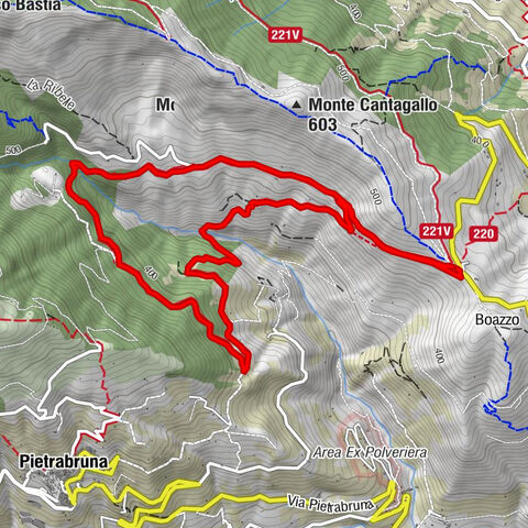 Passeggista dei Ponti / Santa Brigida in Dolcedo, Ligurien/Italien