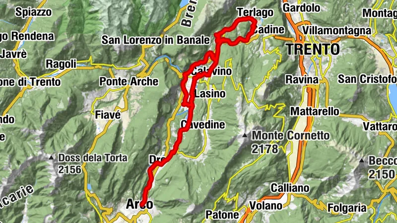 Ruta de la Valle dei Laghi