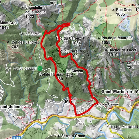 CAMINATA DE LAS GARGANTAS DE HÉRIC POR EL COLLADO DE BARDOU