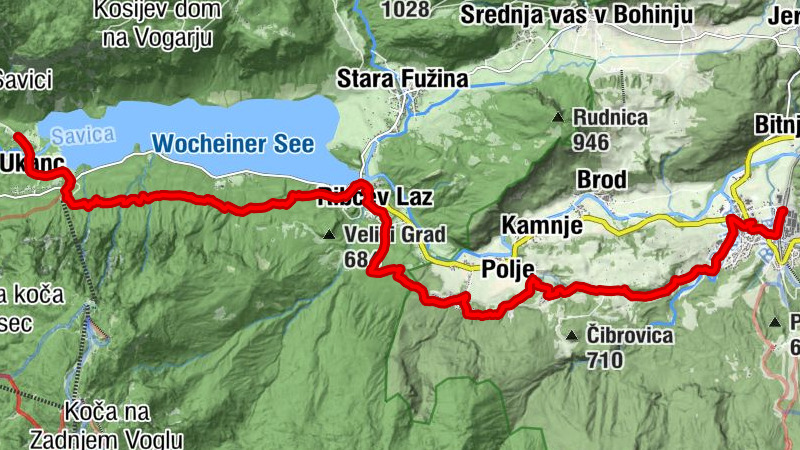 Ukanc-Bohinjska bistrica