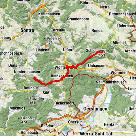 11.ª etapa Werra-Burgen-Steig Hessen