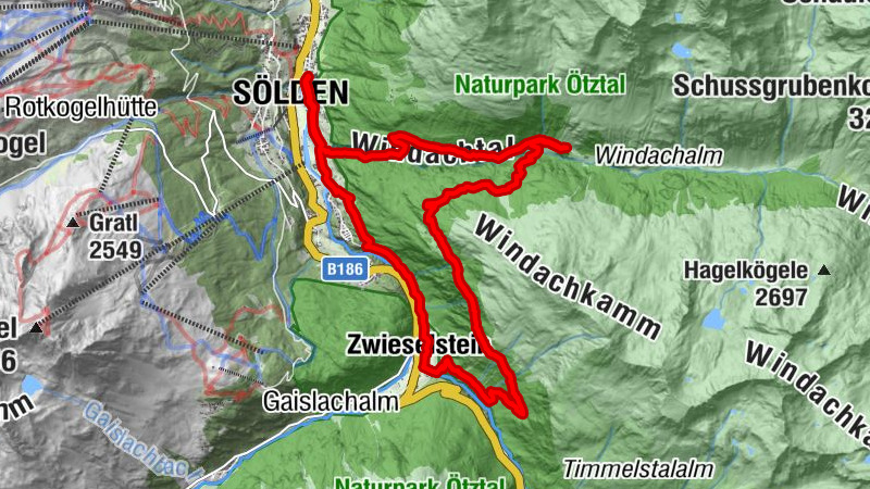Sölden - Lochlealm - Zwieselstein