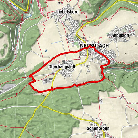 Disfrutar de las vistas - ruta circular Neubulach y Oberhaugstett