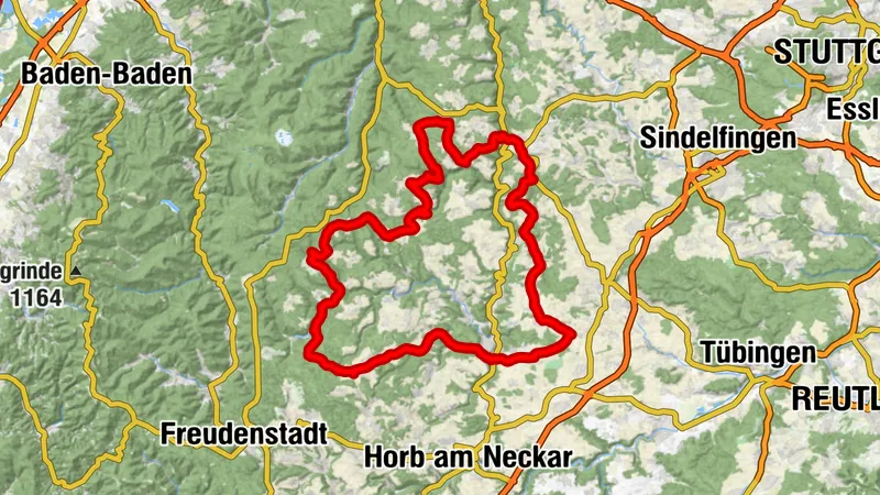 Ruta circular en bici de carretera Calwer 4