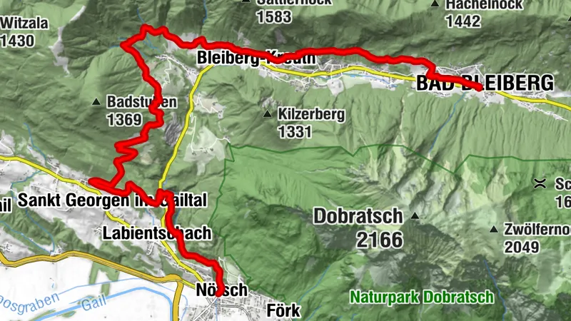 Dobratsch Runde - El sendero alrededor del Parque Natural - Etapa 02