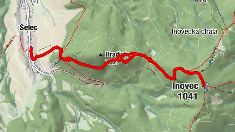 Selecké kamenné more & Inovec 1042m zo Selca