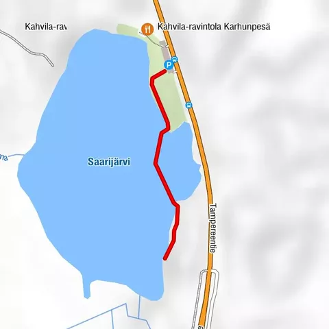 Camino accesible de pasarelas de madera de Saarijärvi