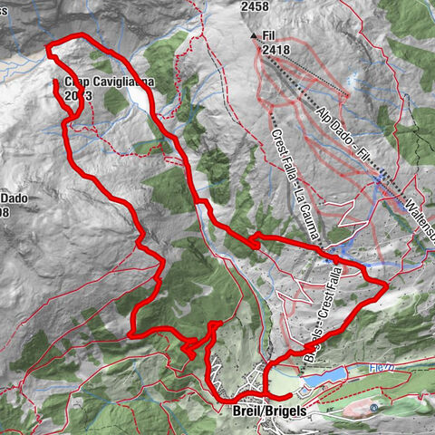 Breil/Brigels - Val Frisal Rundwanderung