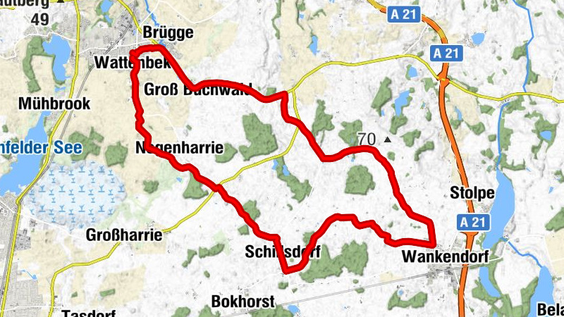 Schönhagenrunde bei 10 Grad