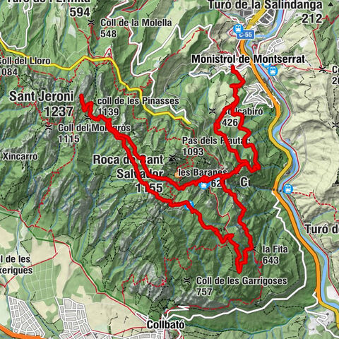 Rundwanderung Montserrat-Monistrol de Montserrat
