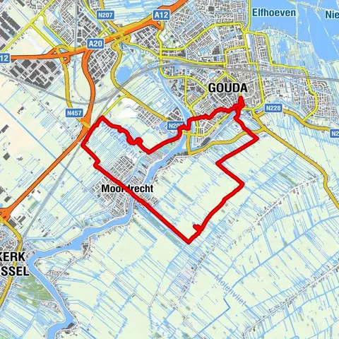 Gouda > Gouderak > Moordrecht > Gouda