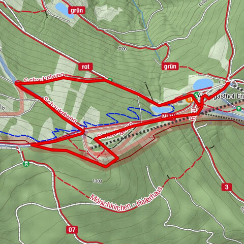 Mönichkirchen - Alpengasthof Enzian - Mönichkirchner Schwaig - Berggasthof Mönichkirchner Schwaig