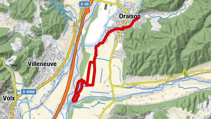 Site VTT FFC-Pays d'Oraison-Coeur de Durance-Circuit 7-Vert-Les Lacs des Buissonnades