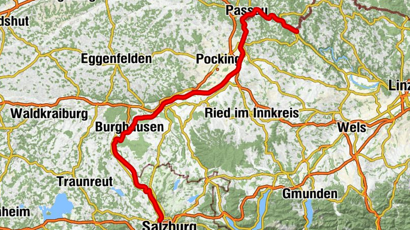 Grenzgänge mit Boot 1: Saalach - Salzach - Inn - Donau