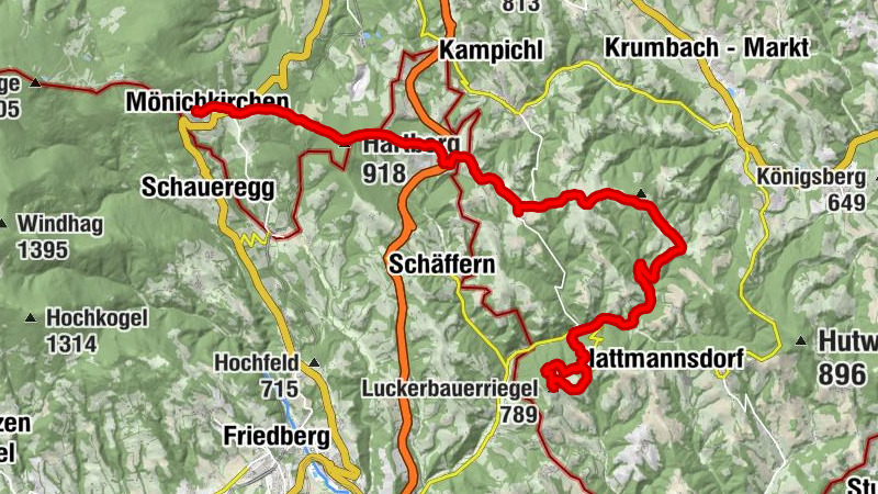 Rund um den Wiener Alpenbogen - Etappe Gschaidt - Mönichkirchen