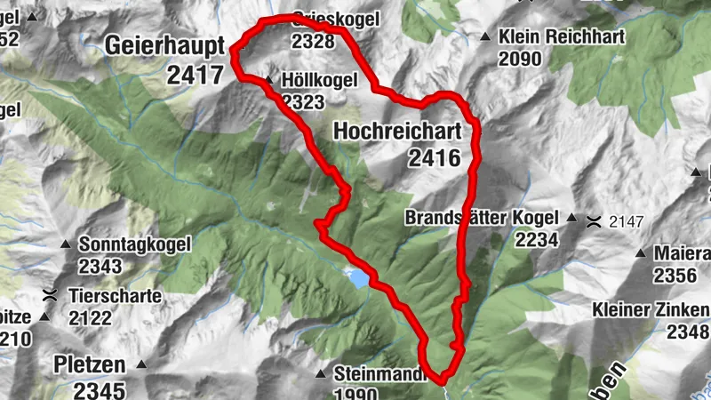 Hochreichart&Geierhaupt über Hirschkarlgrat