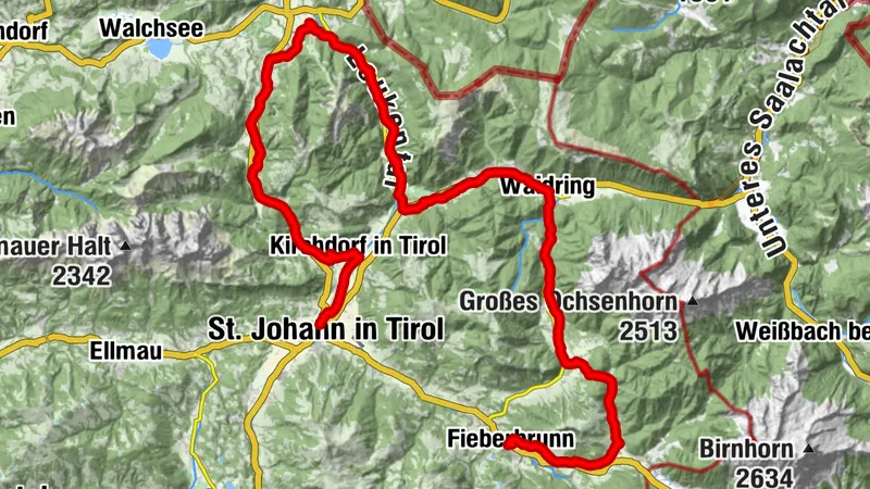 2. Etappe KAT-BIKE-LIGHT sportlich St. Johann in Tirol - Fieberbrunn