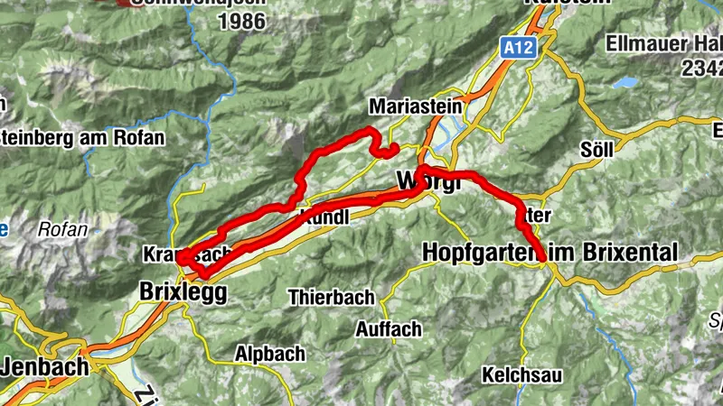 5. Etappe: KAT-BIKE LIGHT GEMÜTLICH: Hopfgarten - Angerberg