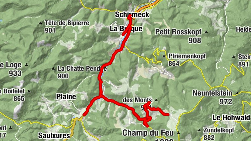 Navette des Neiges Route 252 Schirmeck - Le Champ du Feu