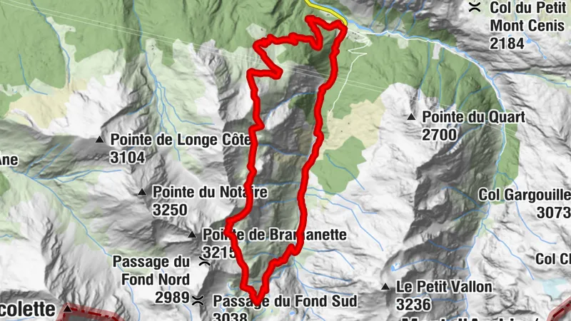 Trail del fondo de Étache
