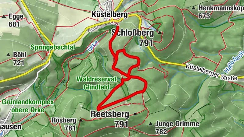 Medebach-Küstelberg, Reetsbergspur 2