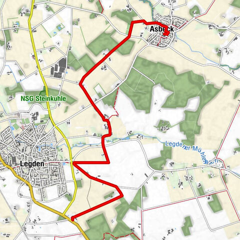 Verbindungsweg Landhotel HermannsHöhe und Asbeck