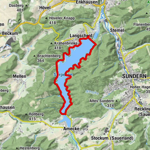 Radtour "Rund um den Sorpesee" (SR1)