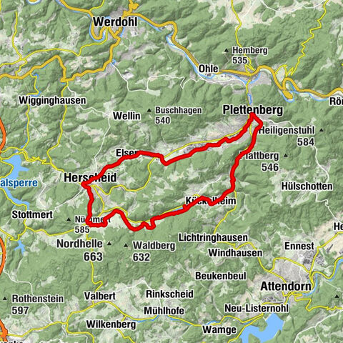 Eis- und Caféroute Plettenberg-Herscheid mit Oestertalsperre
