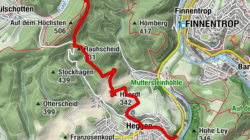 Zugangsweg Sauerland-Höhenflug: Von Heggen zum Sauerland-Höhenflug