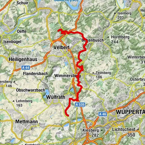 Bergischer Weg - Etappe 2: Velbert - Wülfrath